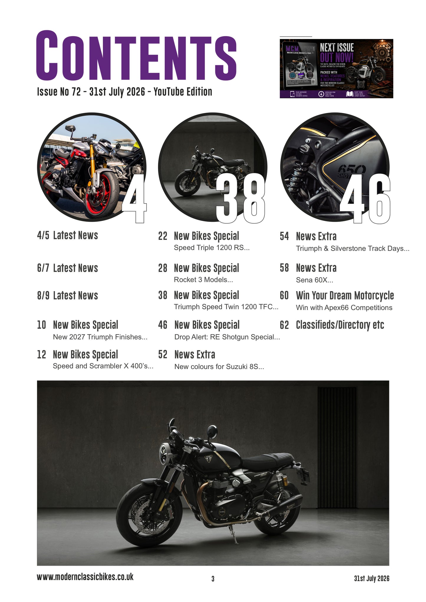 Modern Classic Motorcycle News - Digital Only Version - Issue 72