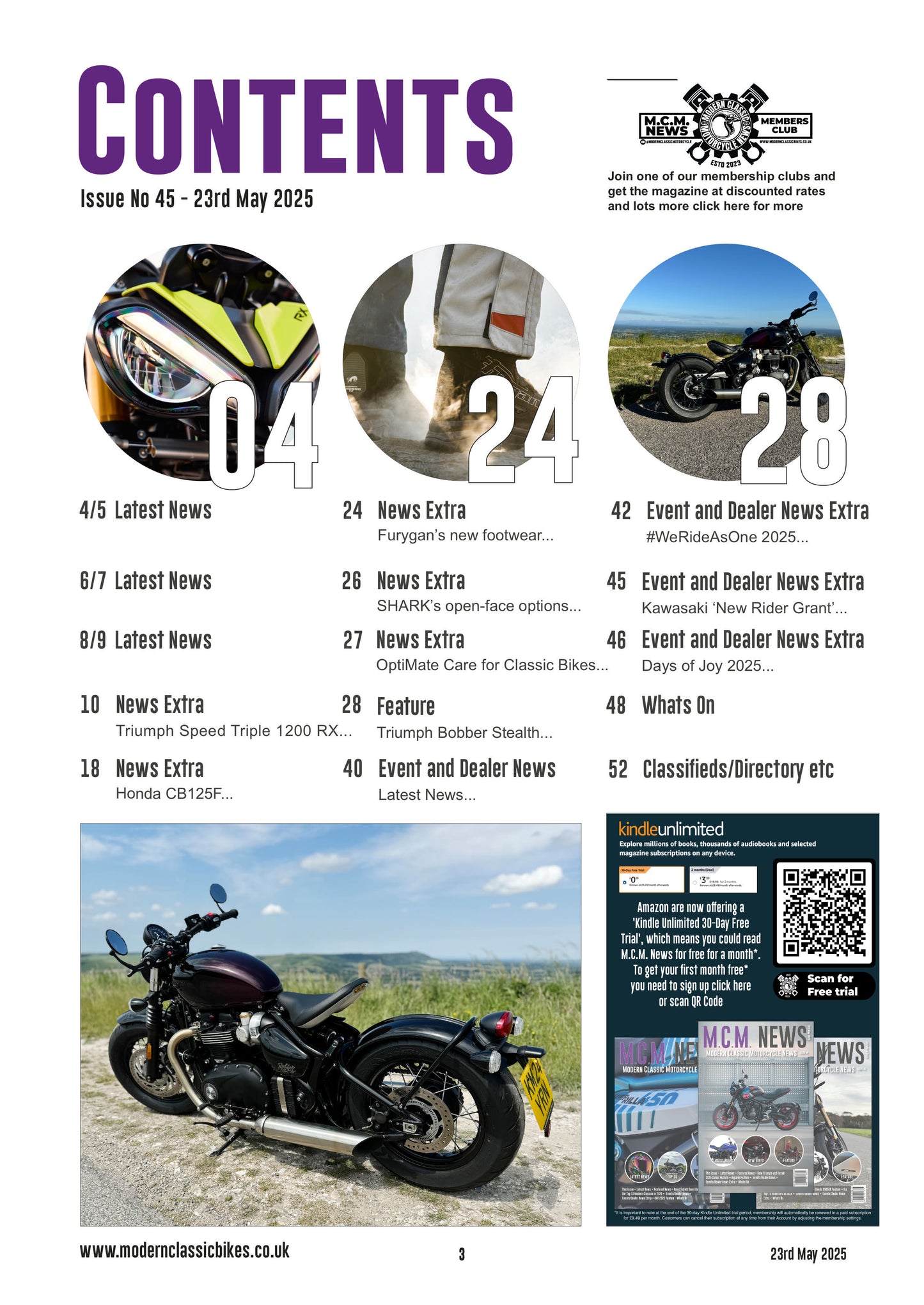 Modern Classic Motorcycle News - Issue 45 - Vitesse T-Shirts UK