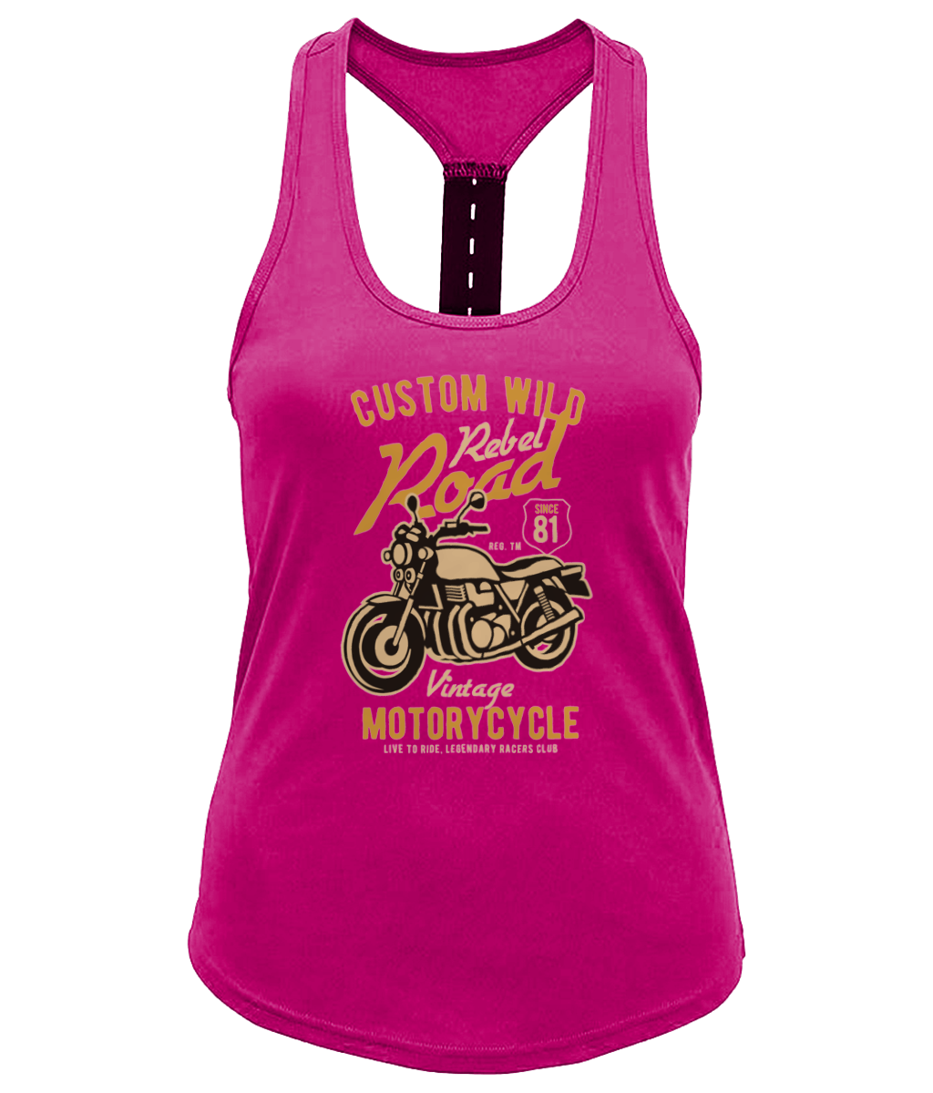 Custom Wild - TR027 Women's TriDri® Performance Strap Back Vest - Vitesse T-Shirts UK