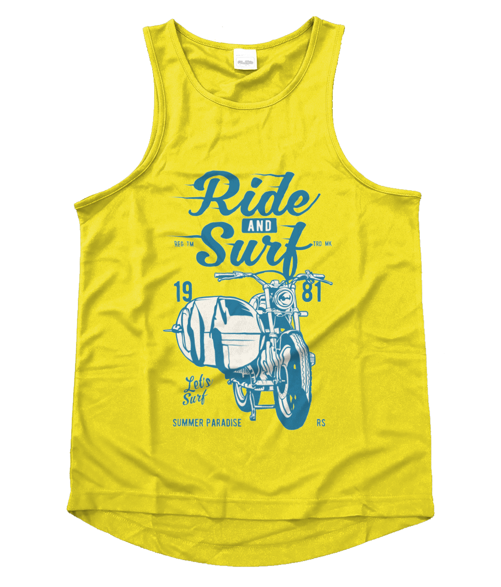 Ride And Surf - Men's Cool Vest - Vitesse T-Shirts UK