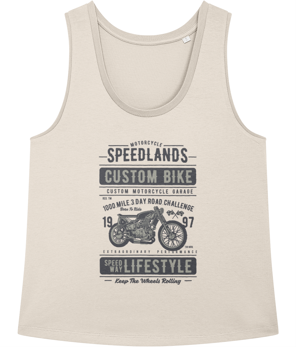 Speedlands Custom Bike - Stella Minter - Vitesse T-Shirts UK