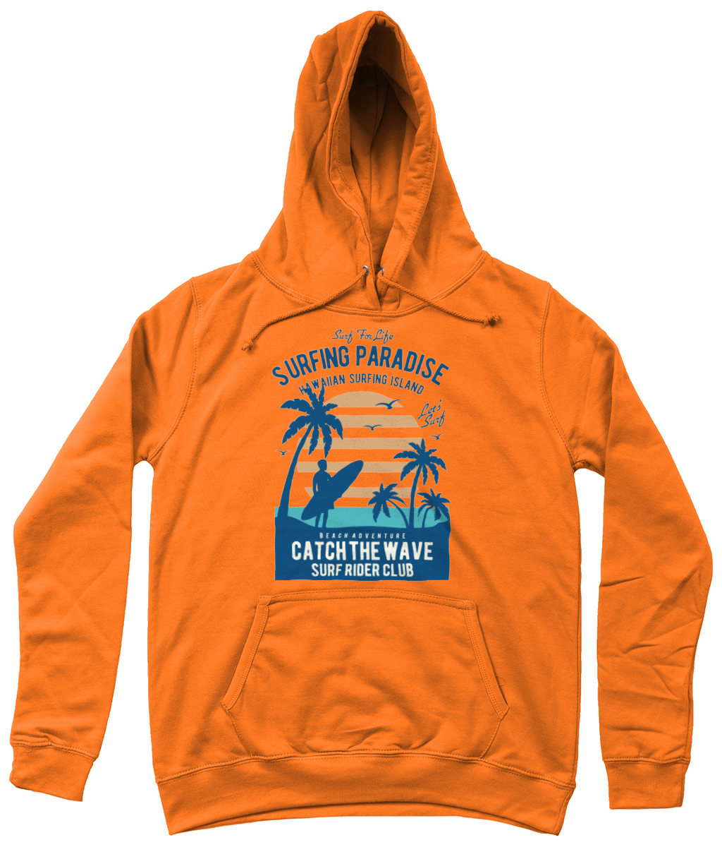 Surfing Paradise - AWDis Girlie College Hoodie - Vitesse T-Shirts UK