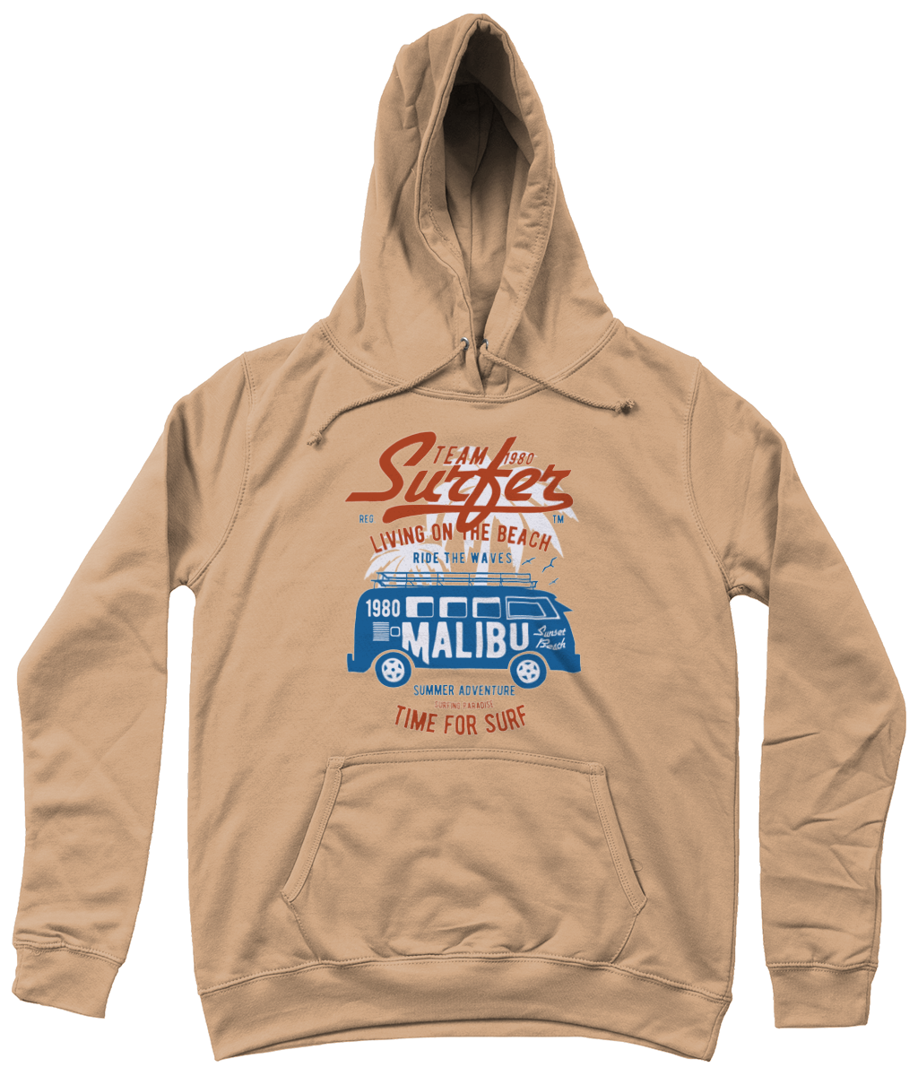 Team Surfer 1980 - AWDis Girlie College Hoodie - Vitesse T-Shirts UK