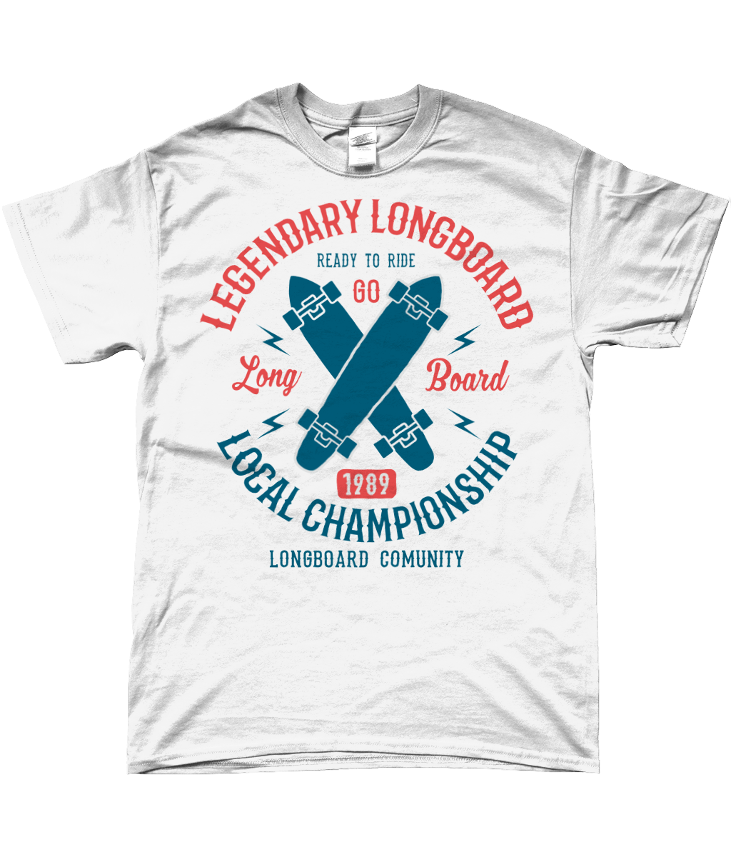 Legendary Longboard - SoftStyle Ringspun T-Shirt - Vitesse T-Shirts UK