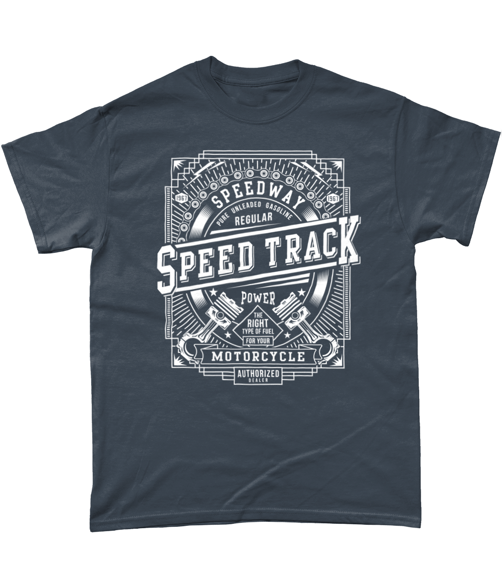 Speed Track – Heavy Cotton T-Shirt - Vitesse T-Shirts UK