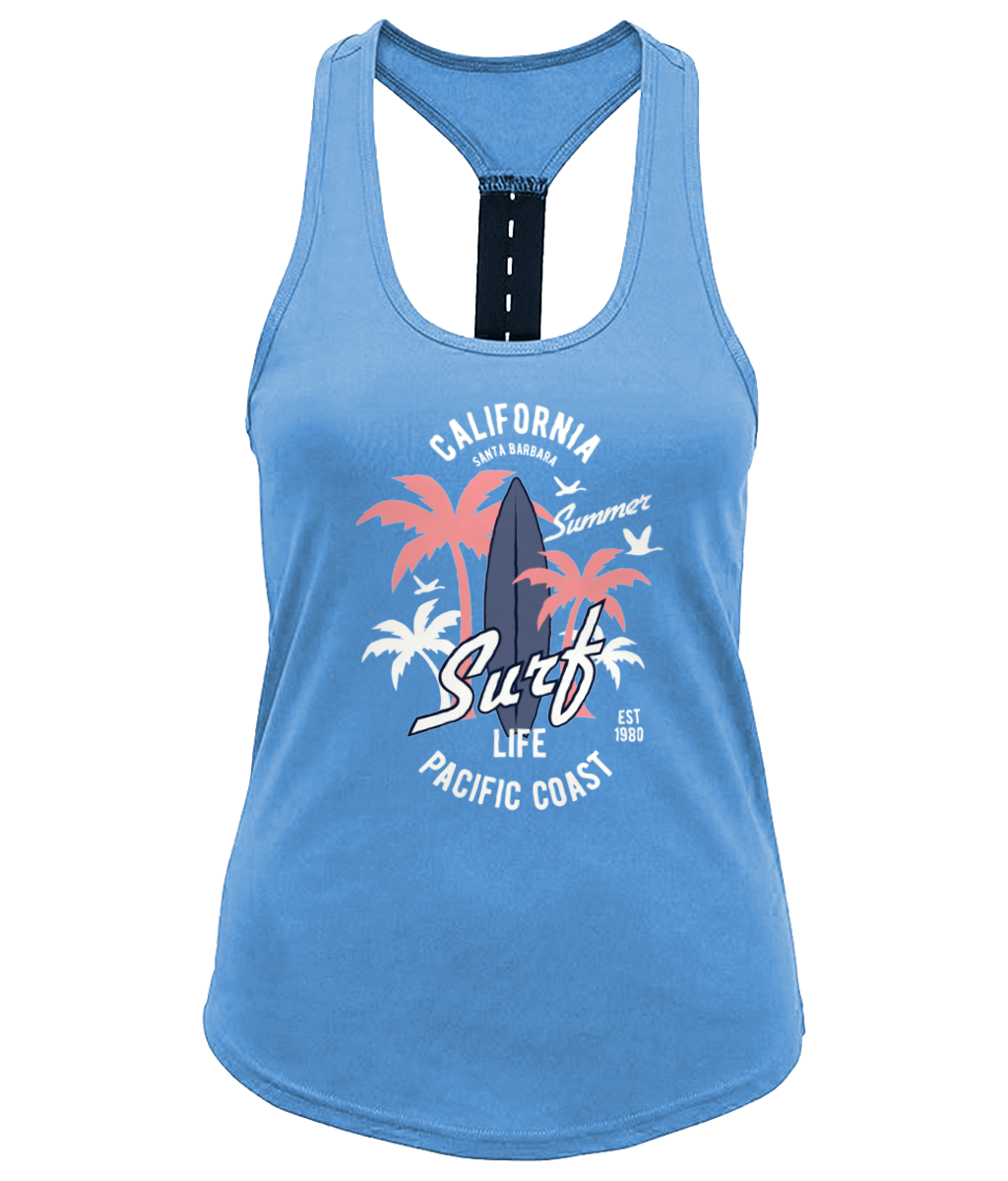 California Surf - TR027 Women's TriDri® Performance Strap Back Vest - Vitesse T-Shirts UK