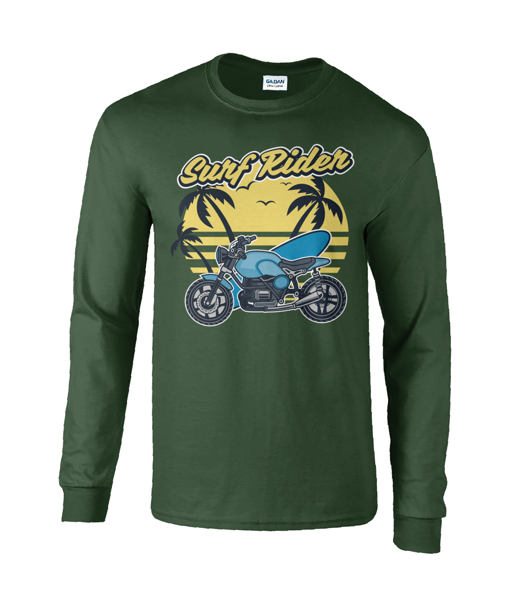 Surf Rider - Ultra Cotton Long Sleeve T-Shirt - Vitesse T-Shirts UK