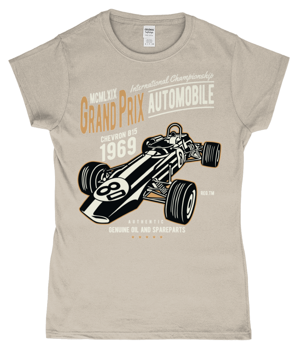 Grand Prix - SoftStyle Ladies Fitted Ringspun T-Shirt - Vitesse T-Shirts UK