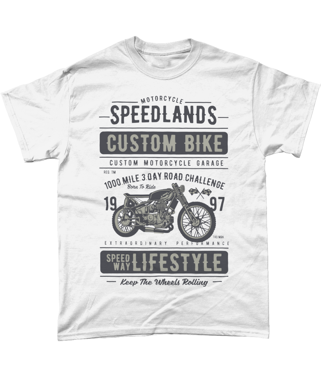 Speedlands Custom Bike - Gildan Heavy Cotton T-Shirt - Vitesse T-Shirts UK