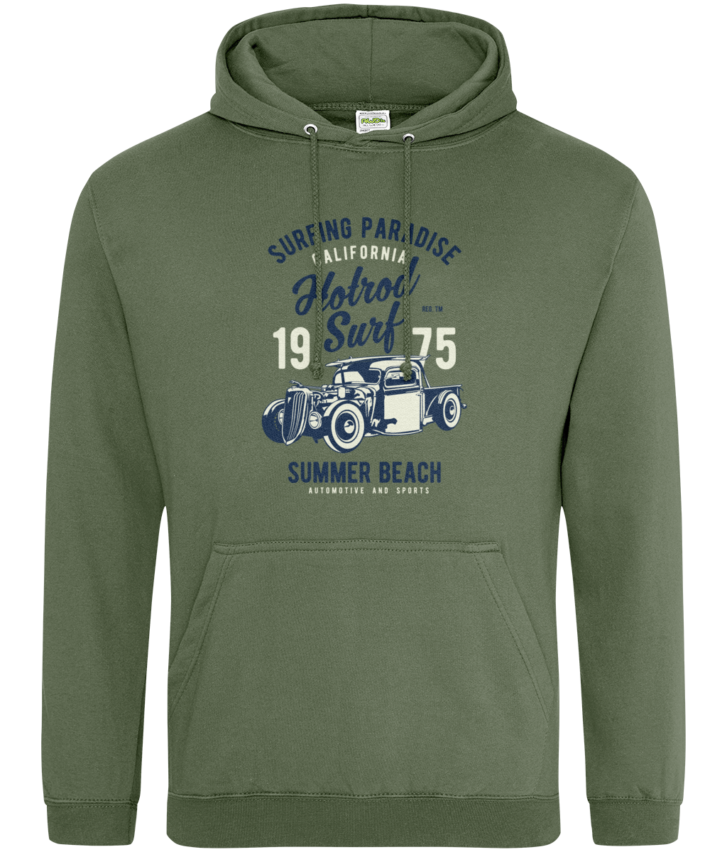 Hotrod Surf - AWDis College Hoodie - Vitesse T-Shirts UK