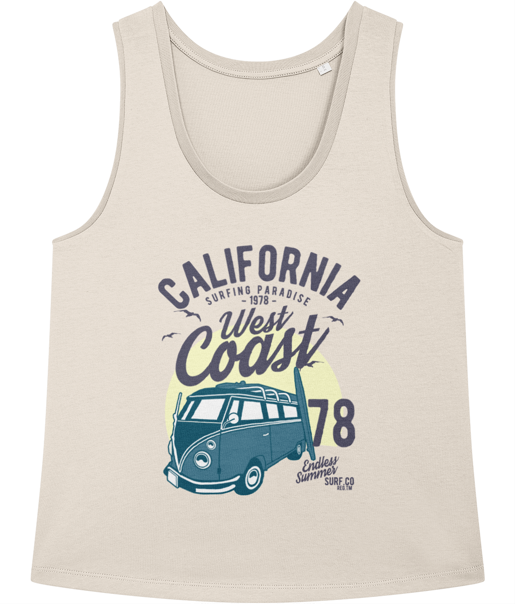 California West Coast v2 - Stella Minter Ladies Vest - Vitesse T-Shirts UK