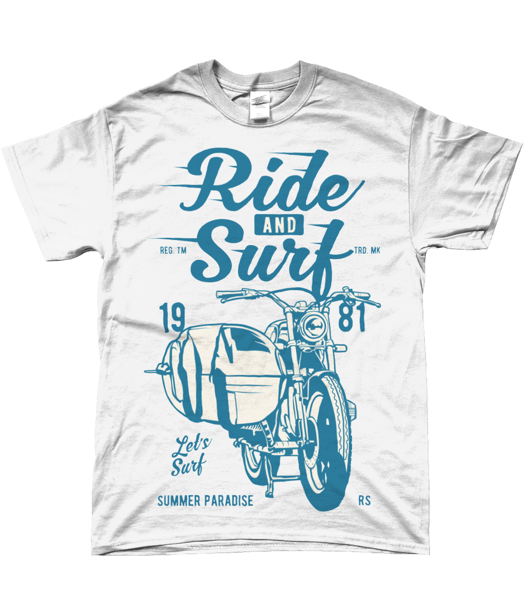 Ride And Surf - Gildan SoftStyle® Ringspun T-Shirt - Vitesse T-Shirts UK