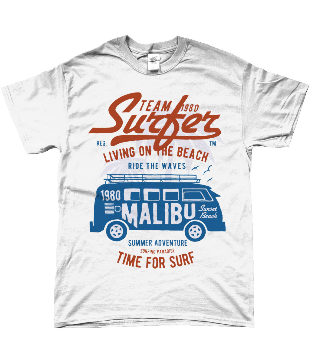 Team Surfer 1980 - Gildan SoftStyle® Ringspun T-Shirt - Vitesse T-Shirts UK