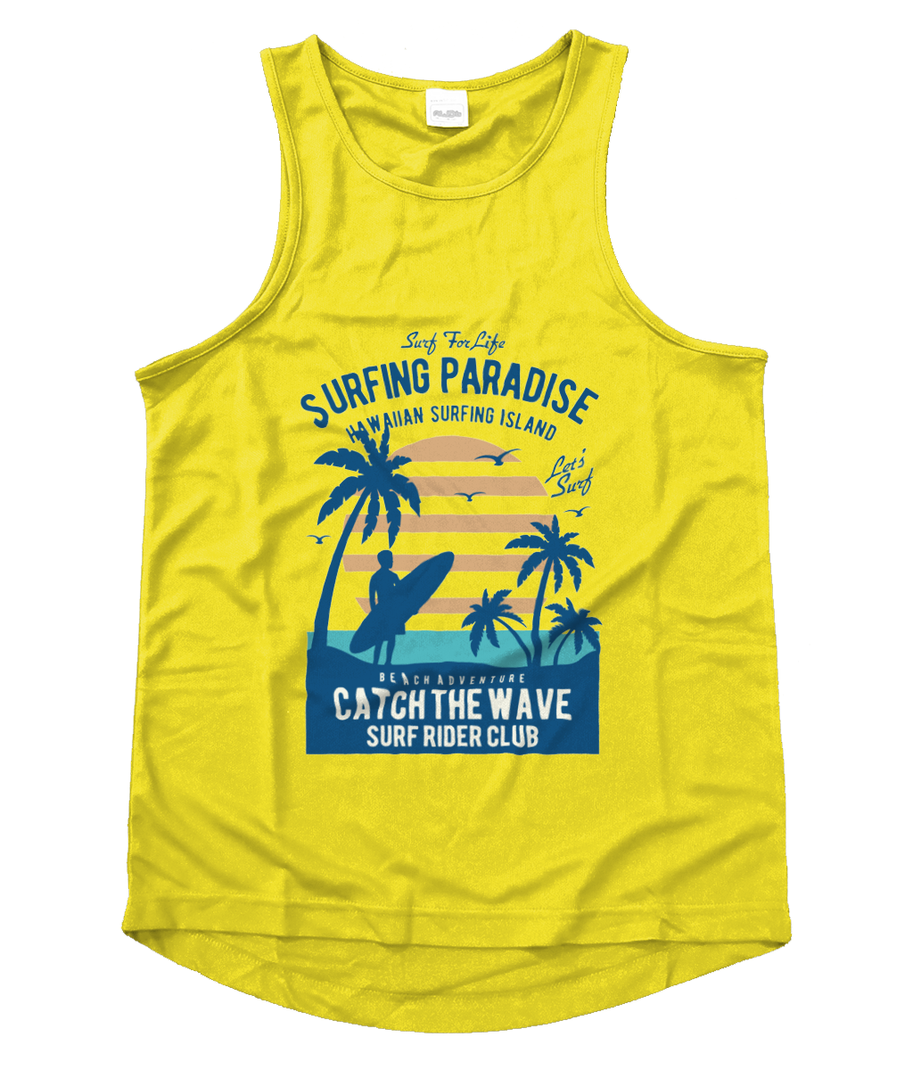 Surfing Paradise - Men's Cool Vest - Vitesse T-Shirts UK