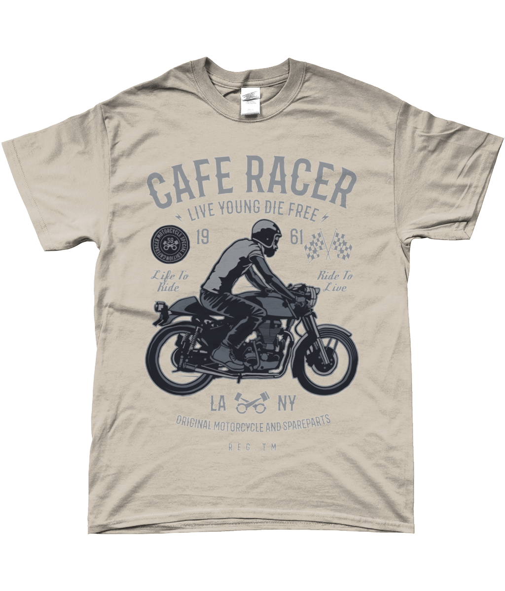 Cafe Racer v3 - Gildan SoftStyle® Ringspun T-Shirt - Vitesse T-Shirts UK