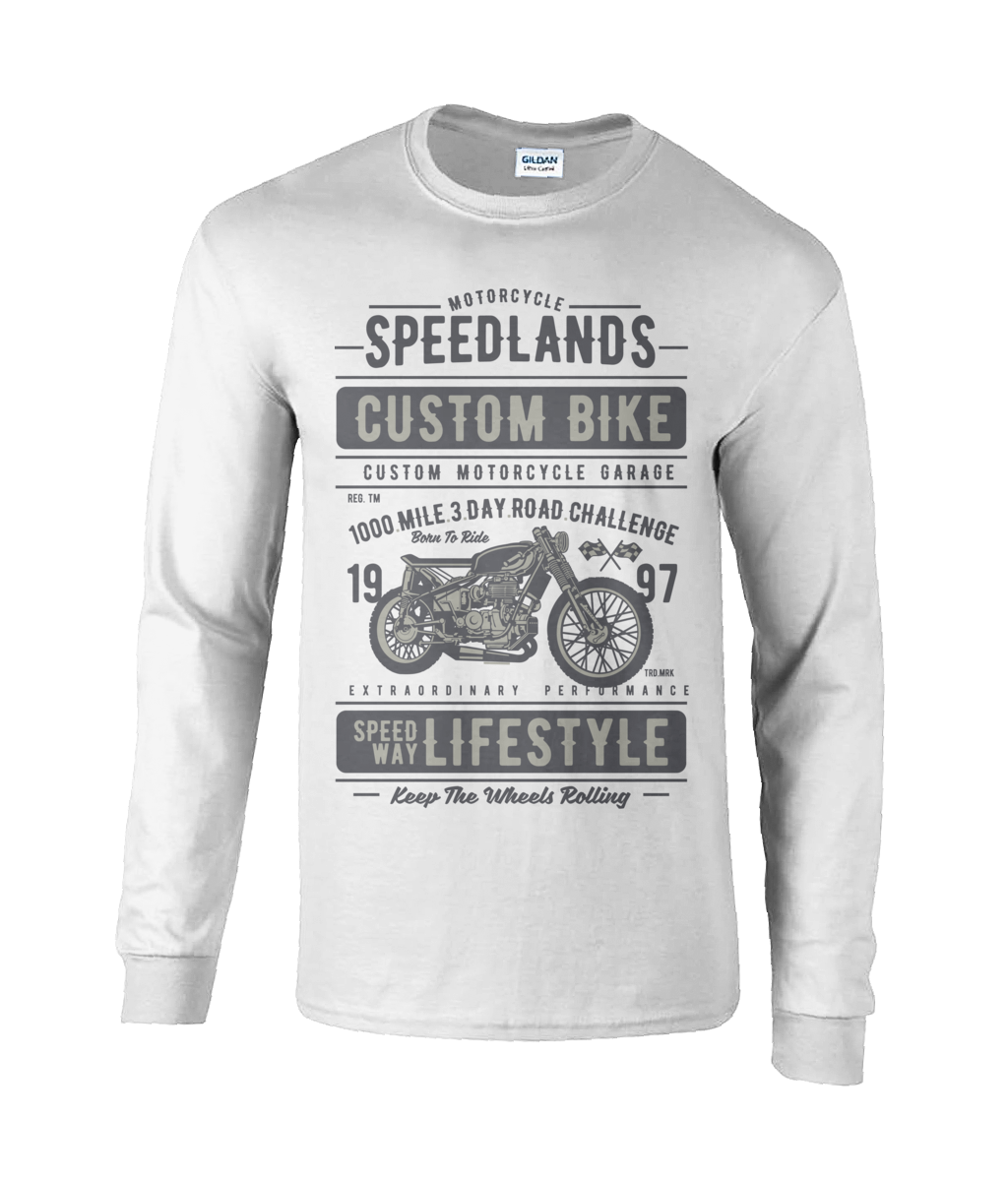 Speedlands Custom Bike - Ultra Cotton Long Sleeve T-Shirt - Vitesse T-Shirts UK
