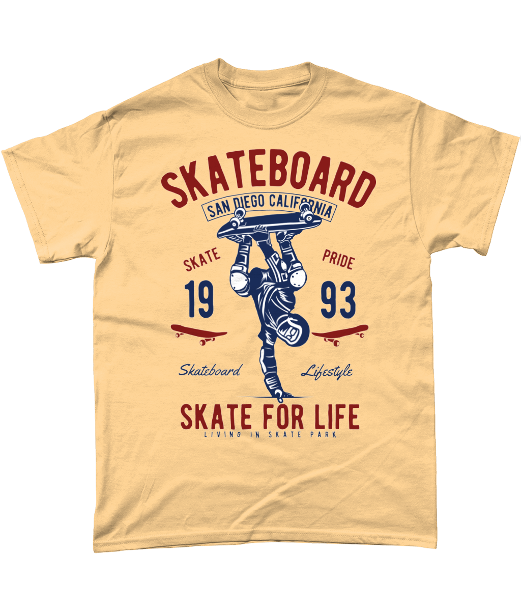 Skate For Life - Heavy Cotton T-Shirt - Vitesse T-Shirts UK