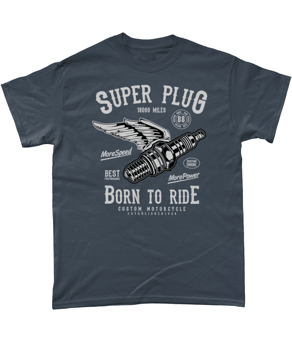 Super Plug – Heavy Cotton T-Shirt - Vitesse T-Shirts UK