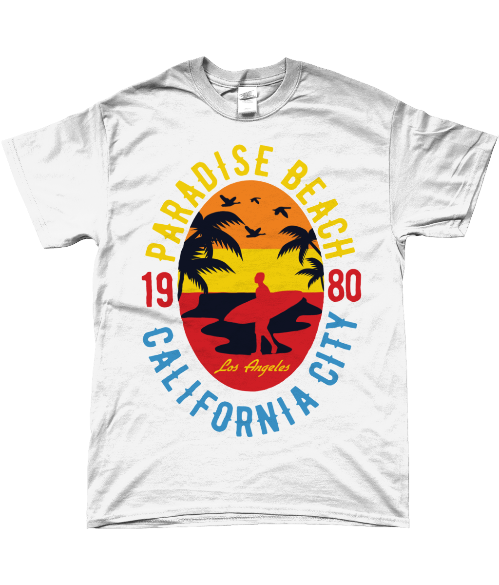 Sunshine Paradise - SoftStyle Ringspun T-Shirt - Vitesse T-Shirts UK