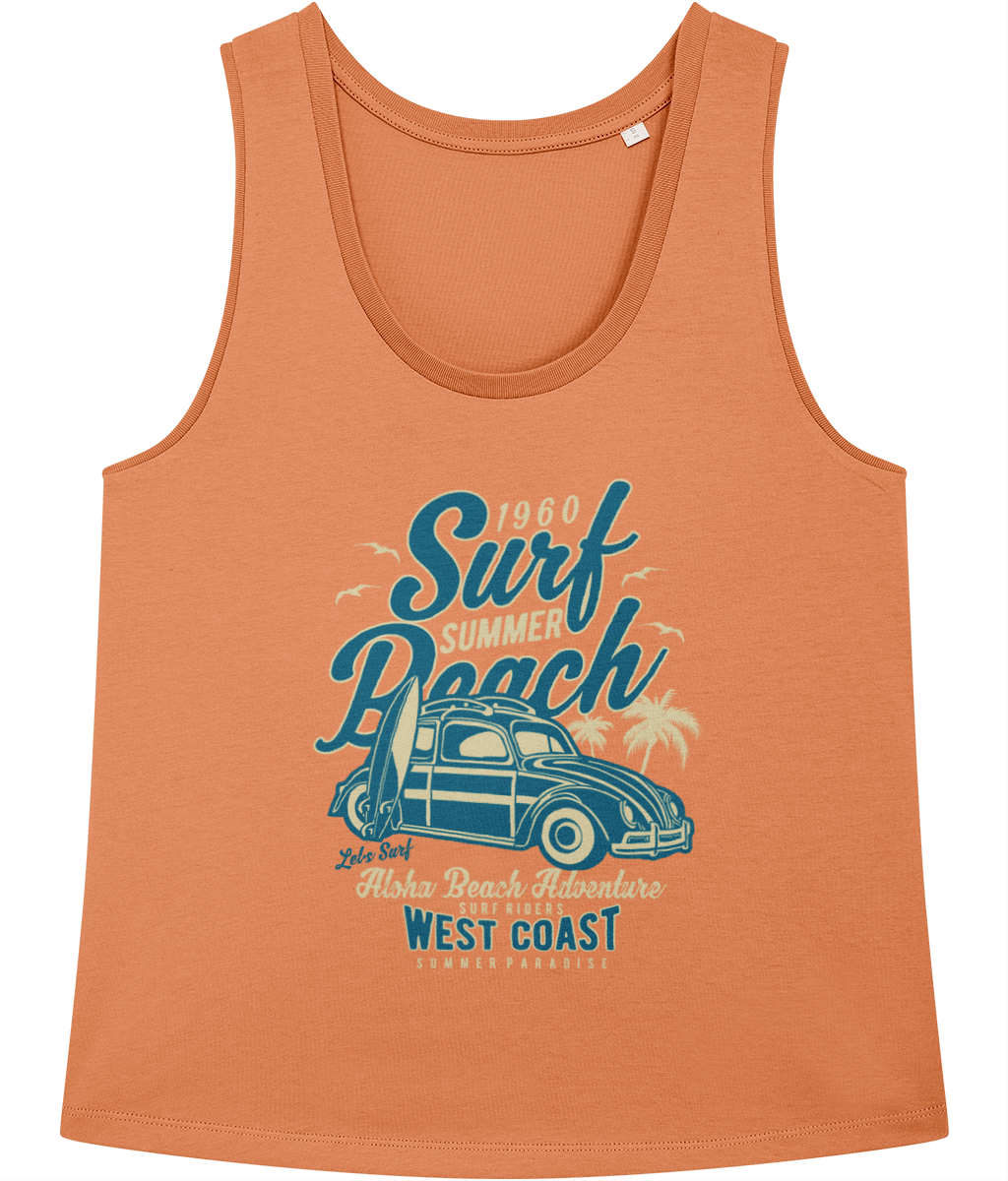 Surf Beach - Stella Minter Ladies Vest - Vitesse T-Shirts UK