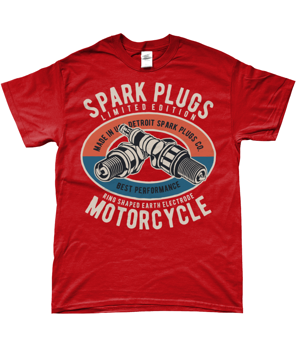 Spark Plugs - SoftStyle Ringspun T-Shirt - Vitesse T-Shirts UK