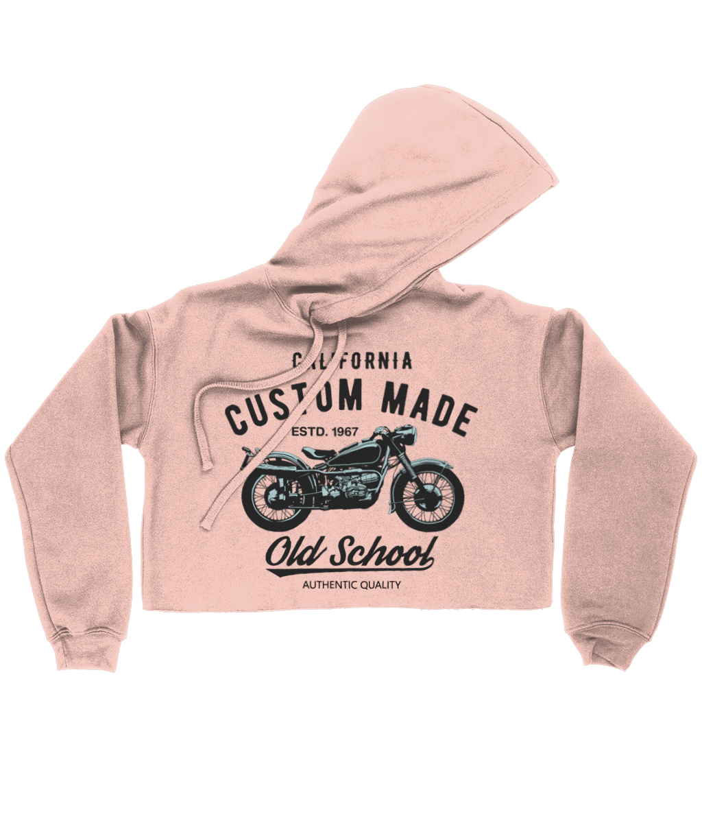 Custom Made - Bella Ladies Cropped Hoodie - Vitesse T-Shirts UK