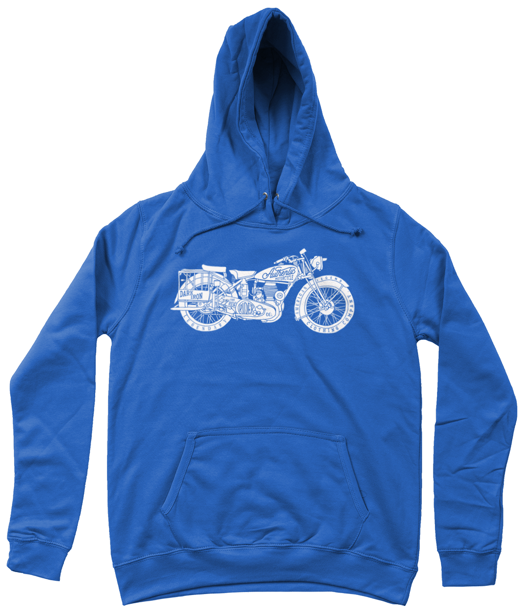 Enjoy The Ride - White - AWDis Girlie College Hoodie - Vitesse T-Shirts UK