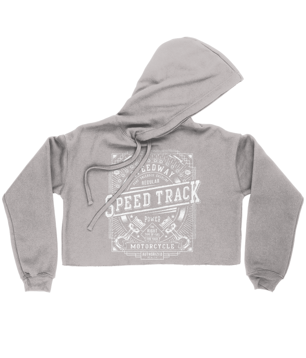 Speed Track - Bella Ladies Cropped Hoodie - Vitesse T-Shirts UK