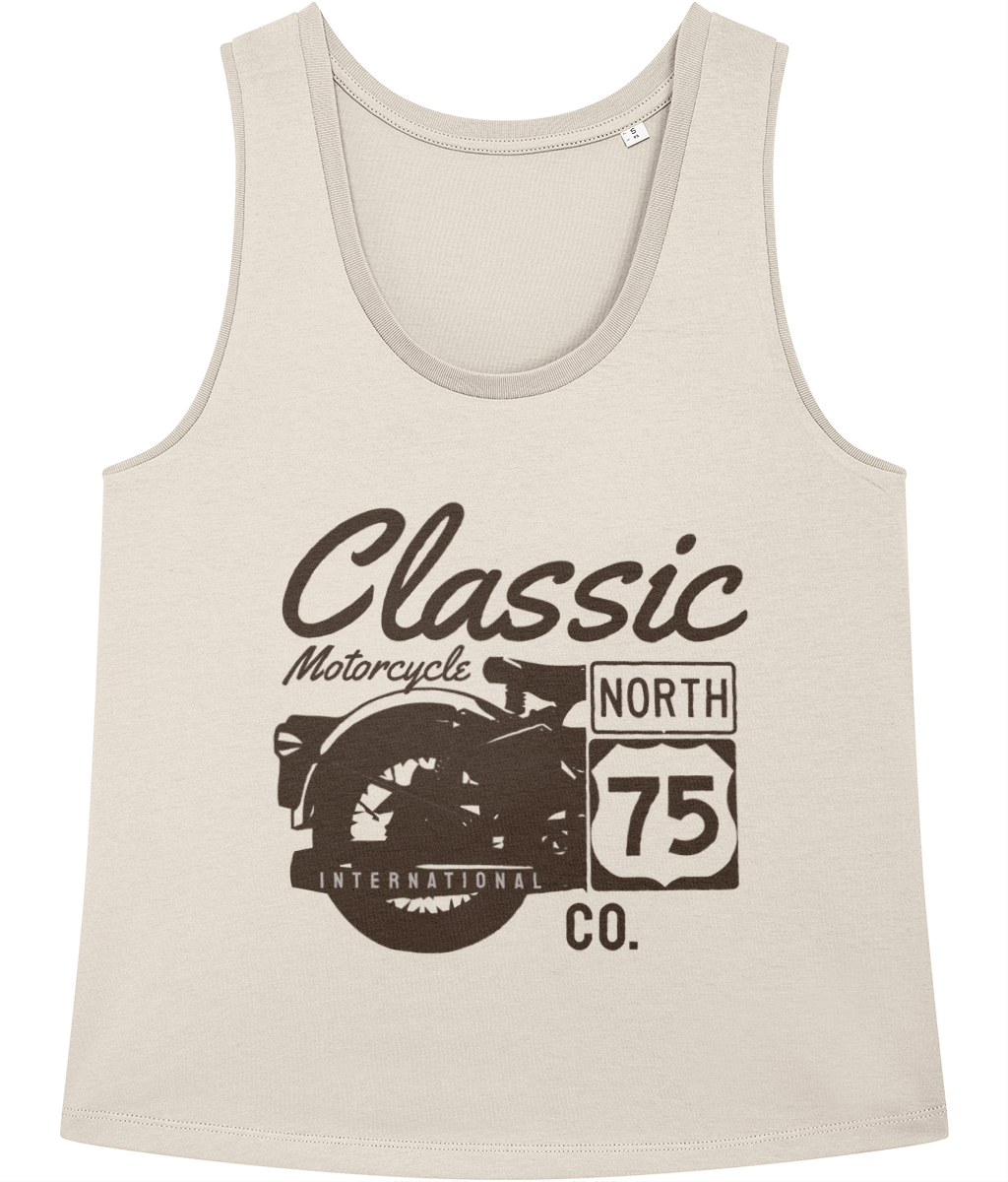 Classic Motorcycle 75 Black - Stella Minter - Vitesse T-Shirts UK