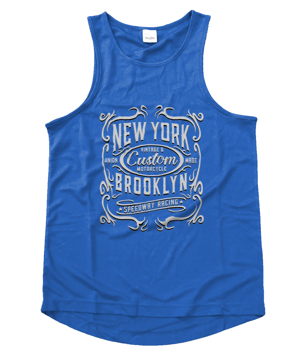 New York Motorcycle - Men's Cool Vest - Vitesse T-Shirts UK