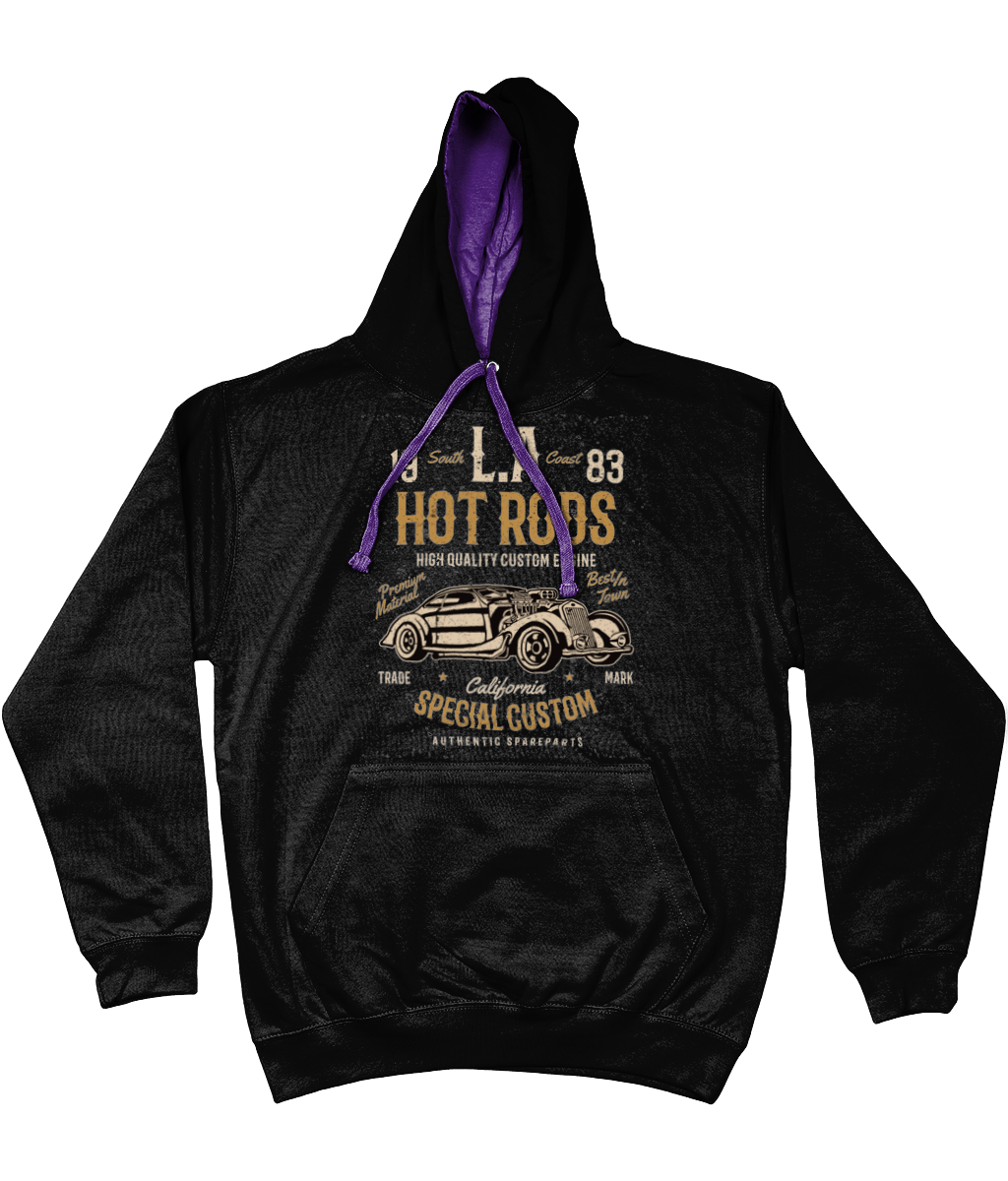 LA Hot Rods - AWDis Varsity Hoodie - Vitesse T-Shirts UK