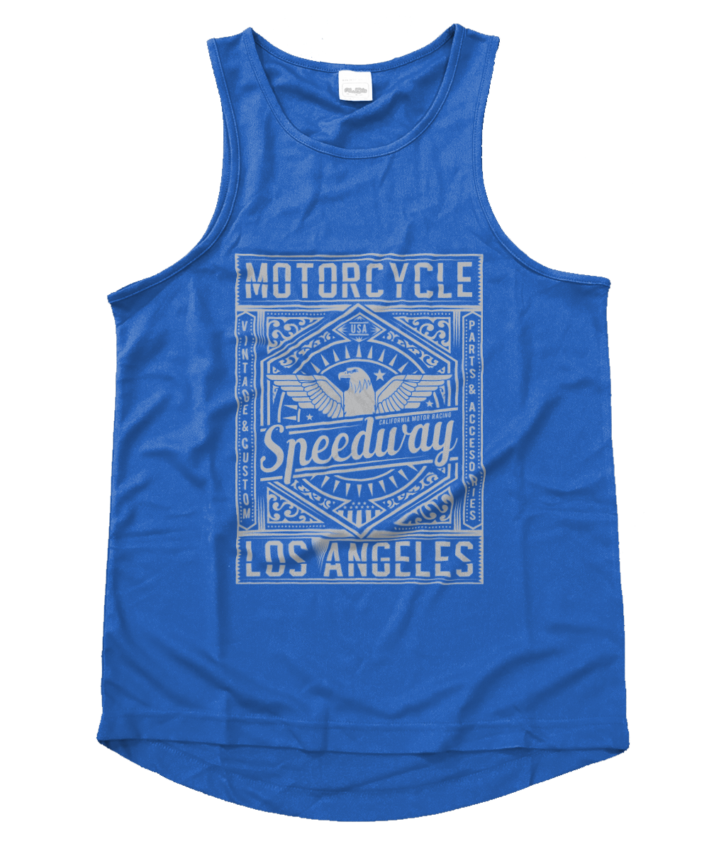Motorcycle Speedway - Men's Cool Vest - Vitesse T-Shirts UK