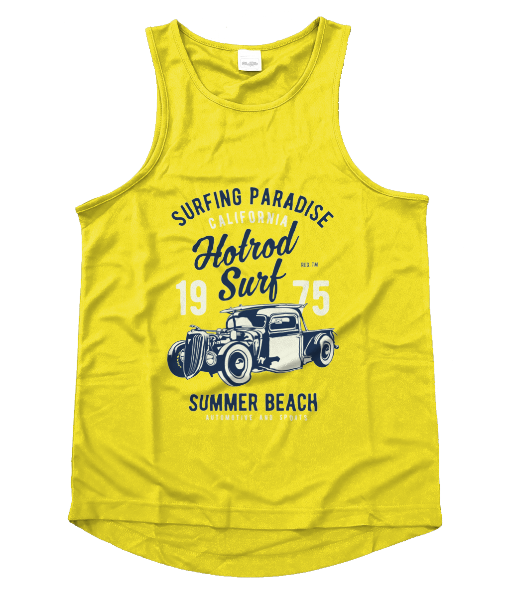 Hotrod Surf - Men's Cool Vest - Vitesse T-Shirts UK