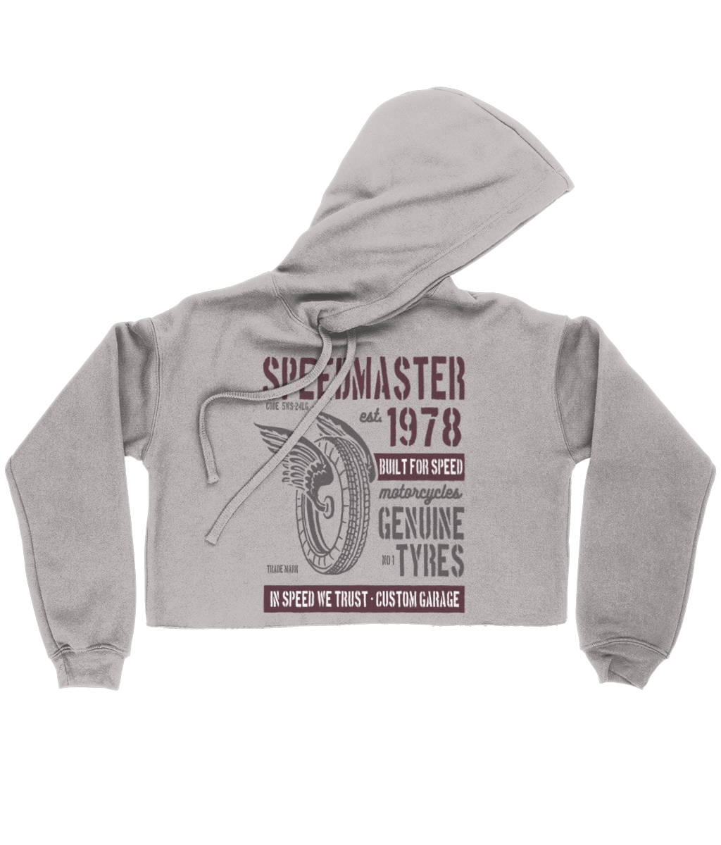 Speed Master - Bella Ladies Cropped Hoodie - Vitesse T-Shirts UK
