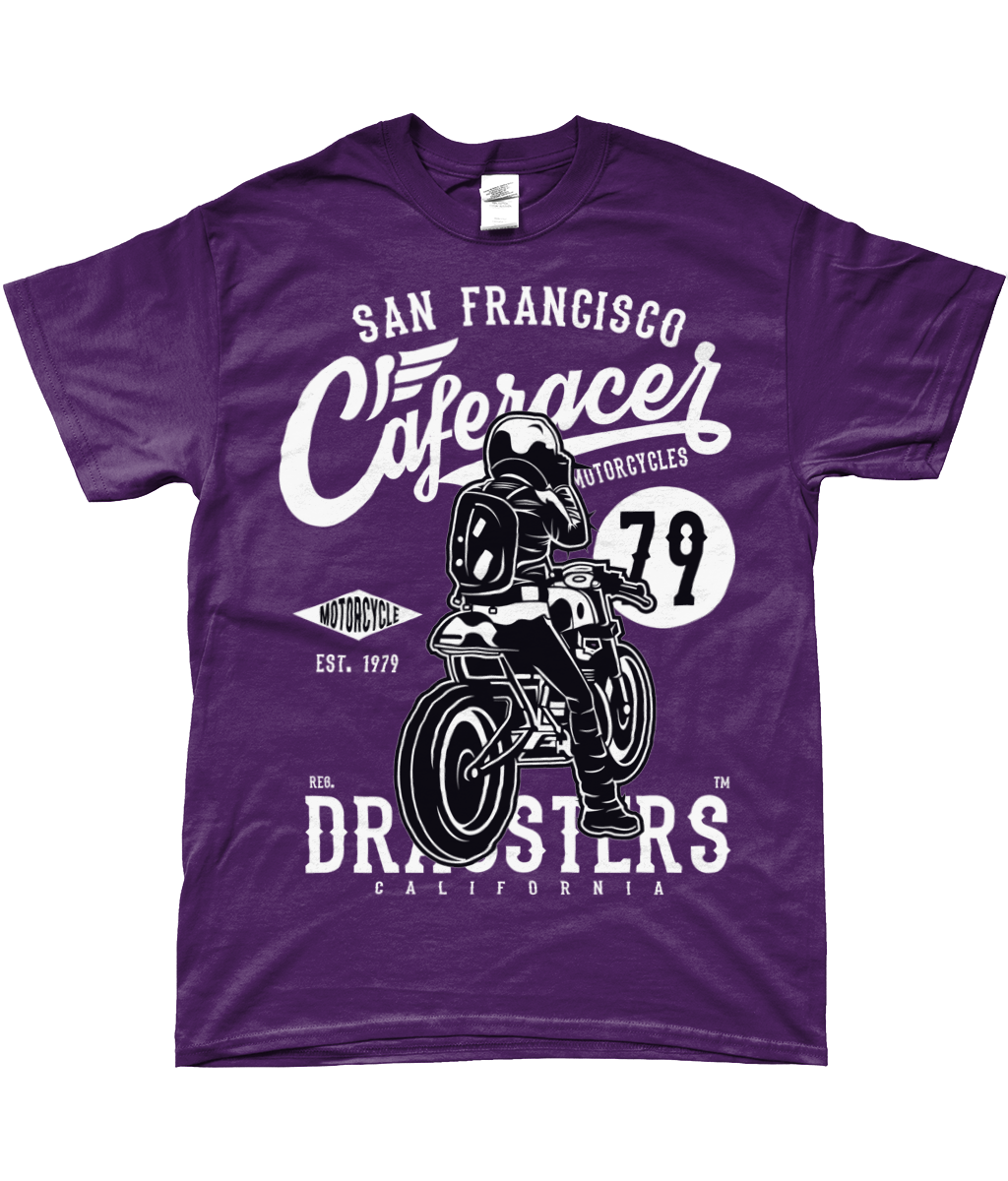 Cafe Racer V2 - SoftStyle Ringspun T-Shirt - Vitesse T-Shirts UK