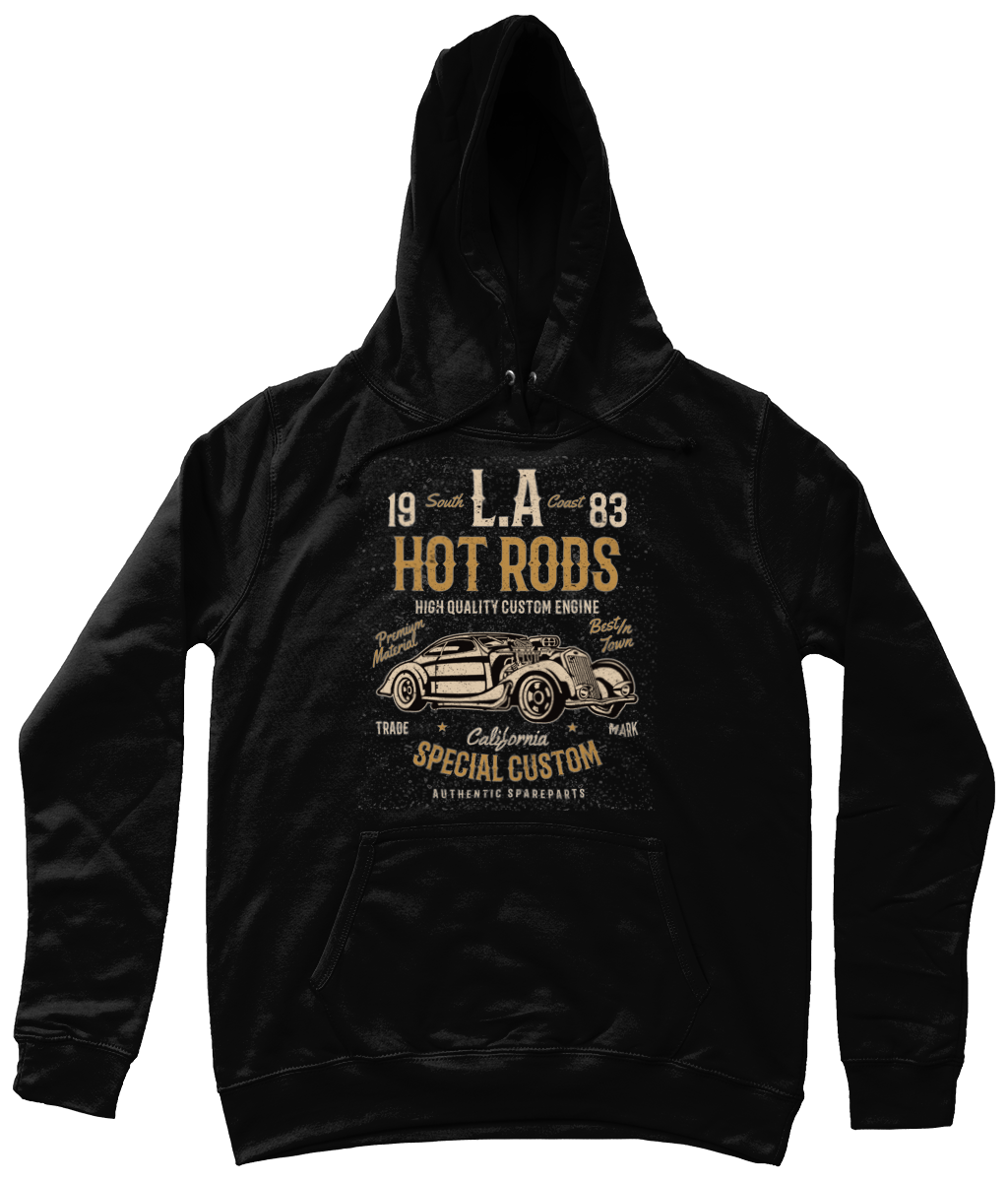 LA Hot Rods - AWDis Girlie College Hoodie - Vitesse T-Shirts UK