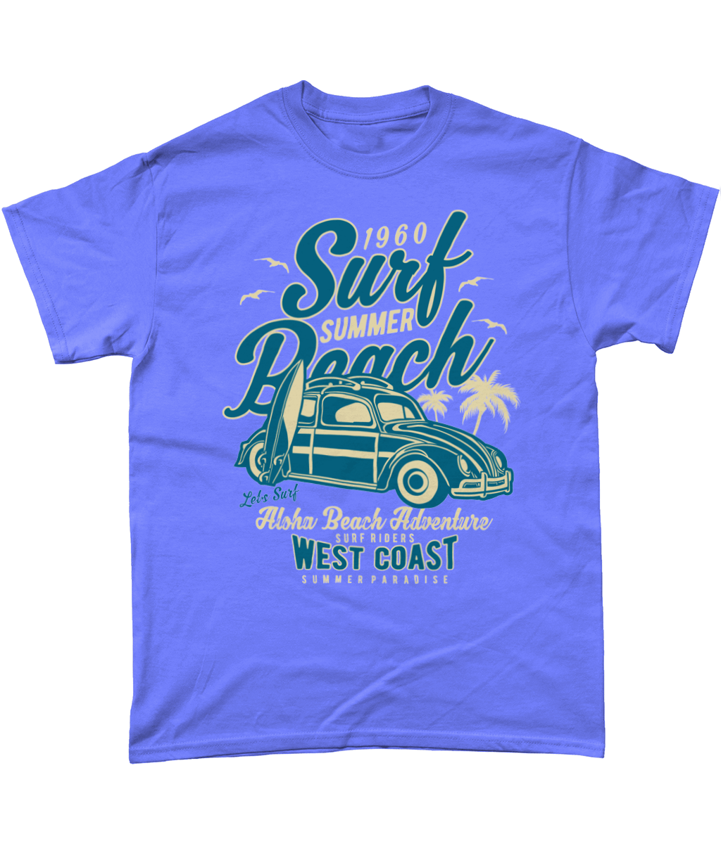 Surf Beach – Heavy Cotton T-Shirt - Vitesse T-Shirts UK