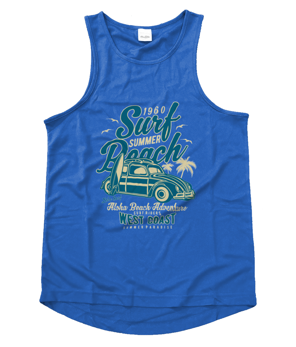 Surf Beach - Men's Cool Vest - Vitesse T-Shirts UK