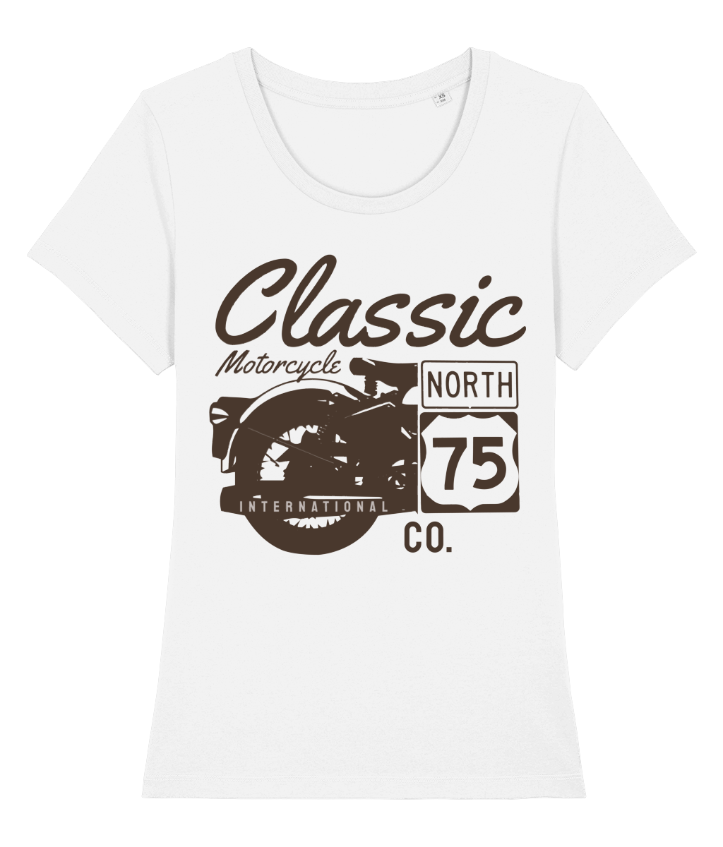 Classic Motorcycle 75 Black - Stella Expresser - Vitesse T-Shirts UK