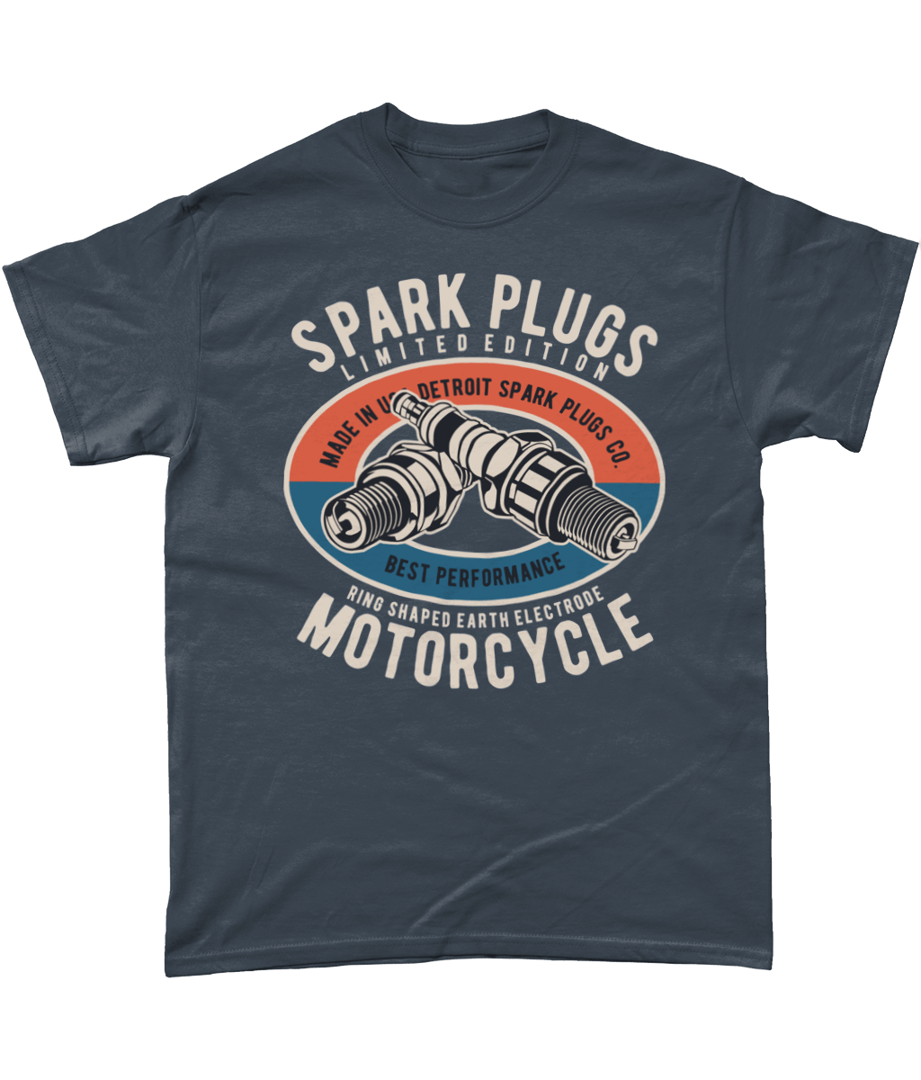 Spark Plugs – Heavy Cotton T-Shirt - Vitesse T-Shirts UK
