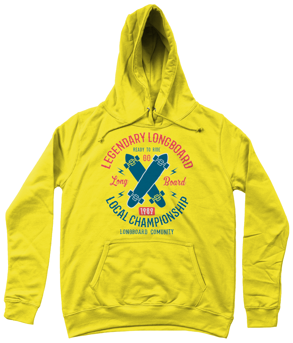 Legendary Longboard - AWDis Girlie College Hoodie - Vitesse T-Shirts UK