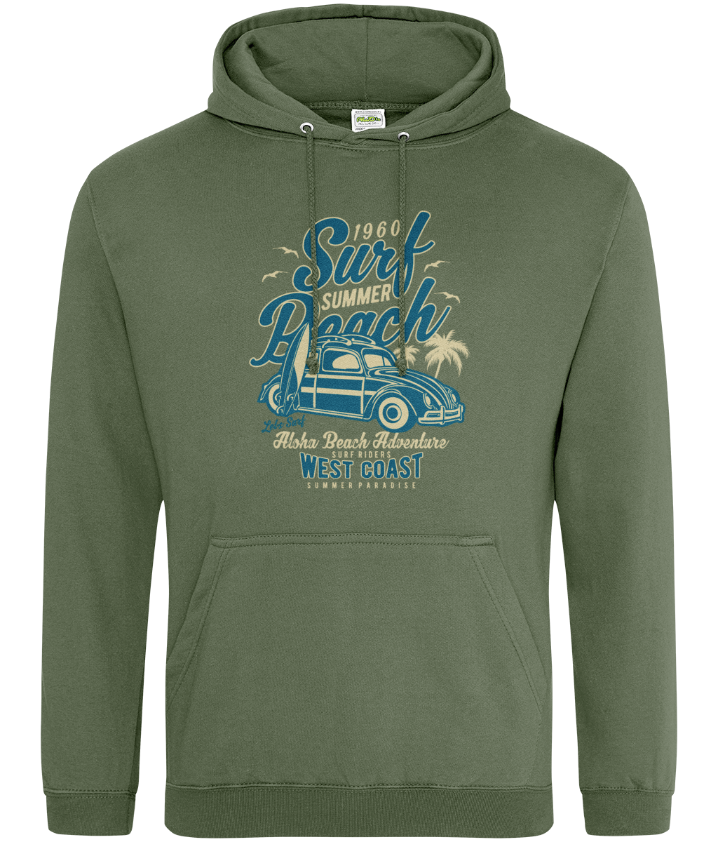 Surf Beach - AWDis College Hoodie - Vitesse T-Shirts UK