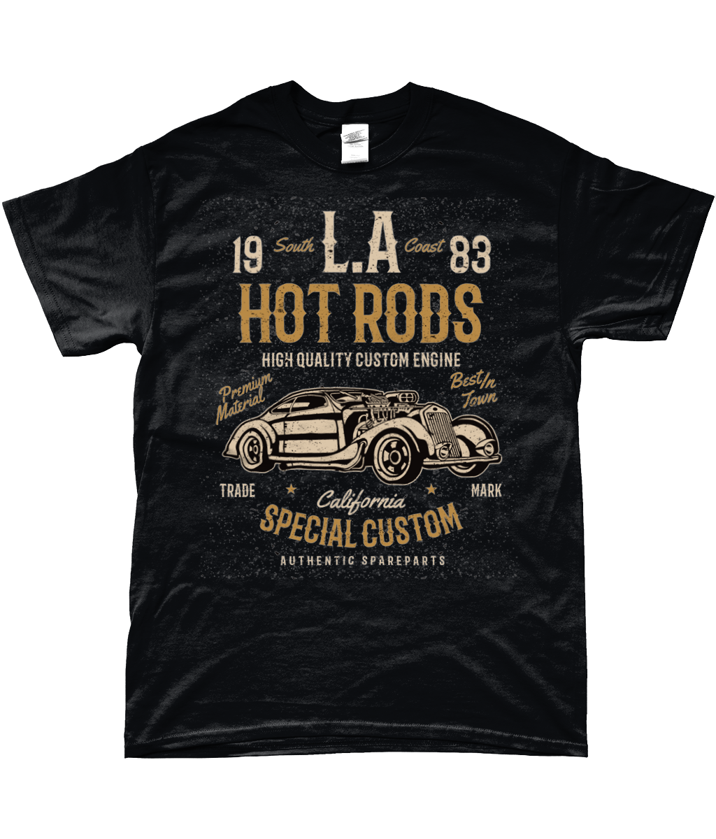 LA Hot Rods - SoftStyle Ringspun T-Shirt - Vitesse T-Shirts UK