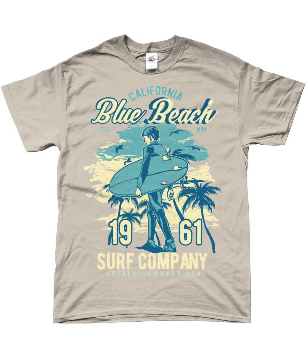 Blue Beach - SoftStyle Ringspun T-Shirt - Vitesse T-Shirts UK