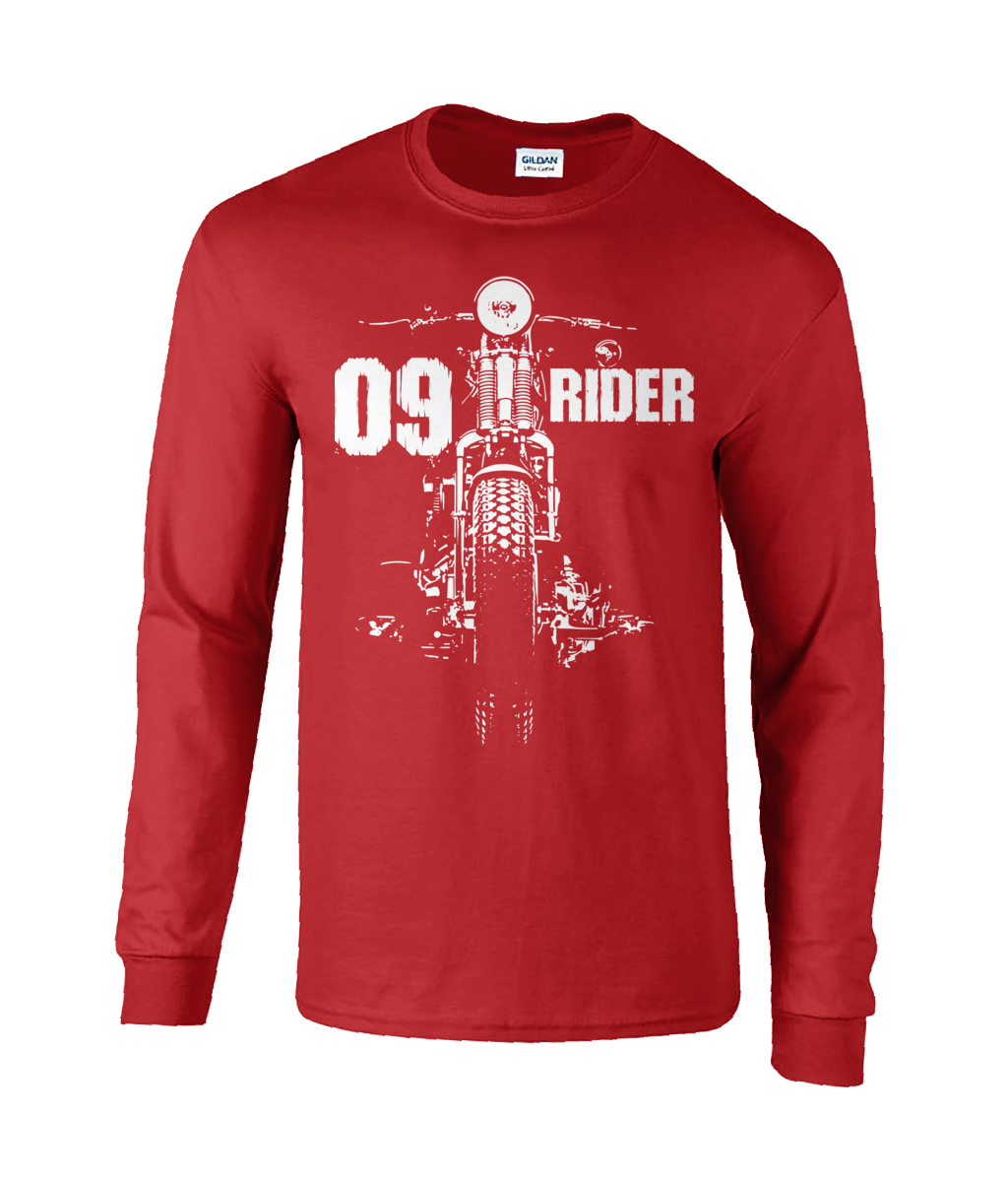 09 Rider - Ultra Cotton Long Sleeve T-Shirt - Vitesse T-Shirts UK