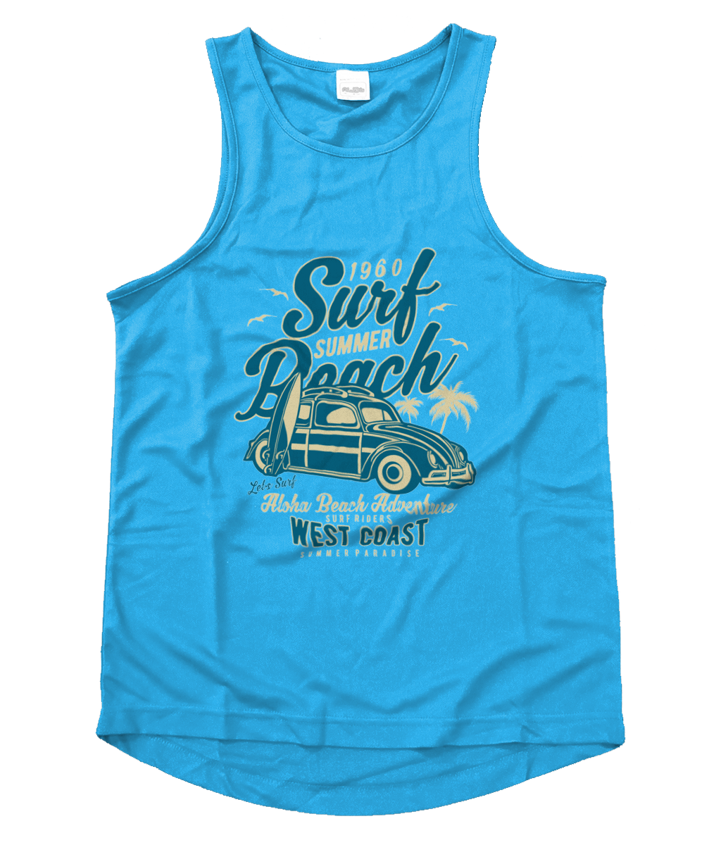 Surf Beach - Men's Cool Vest - Vitesse T-Shirts UK