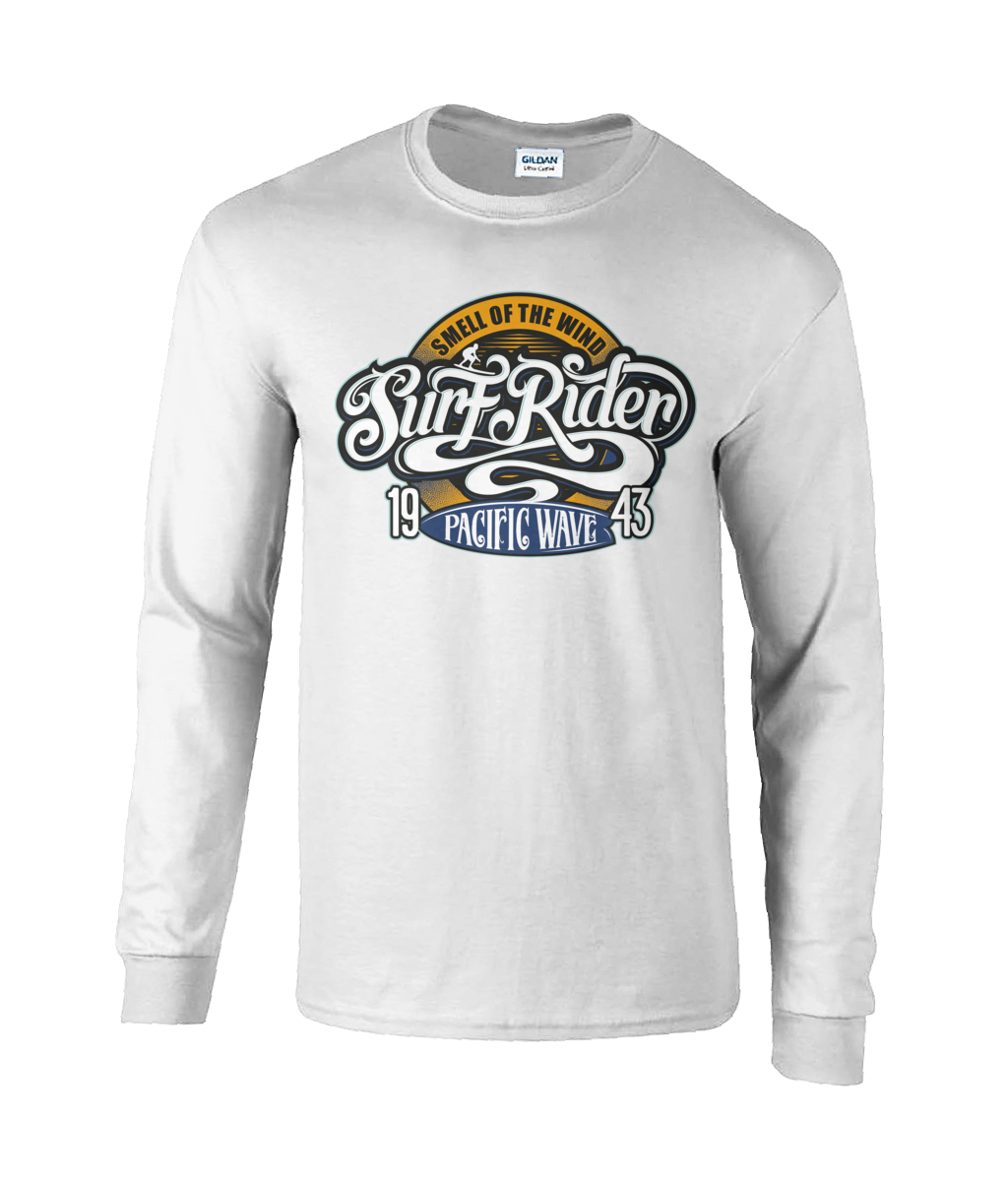 Surf Rider v2 - Ultra Cotton Long Sleeve T-Shirt - Vitesse T-Shirts UK
