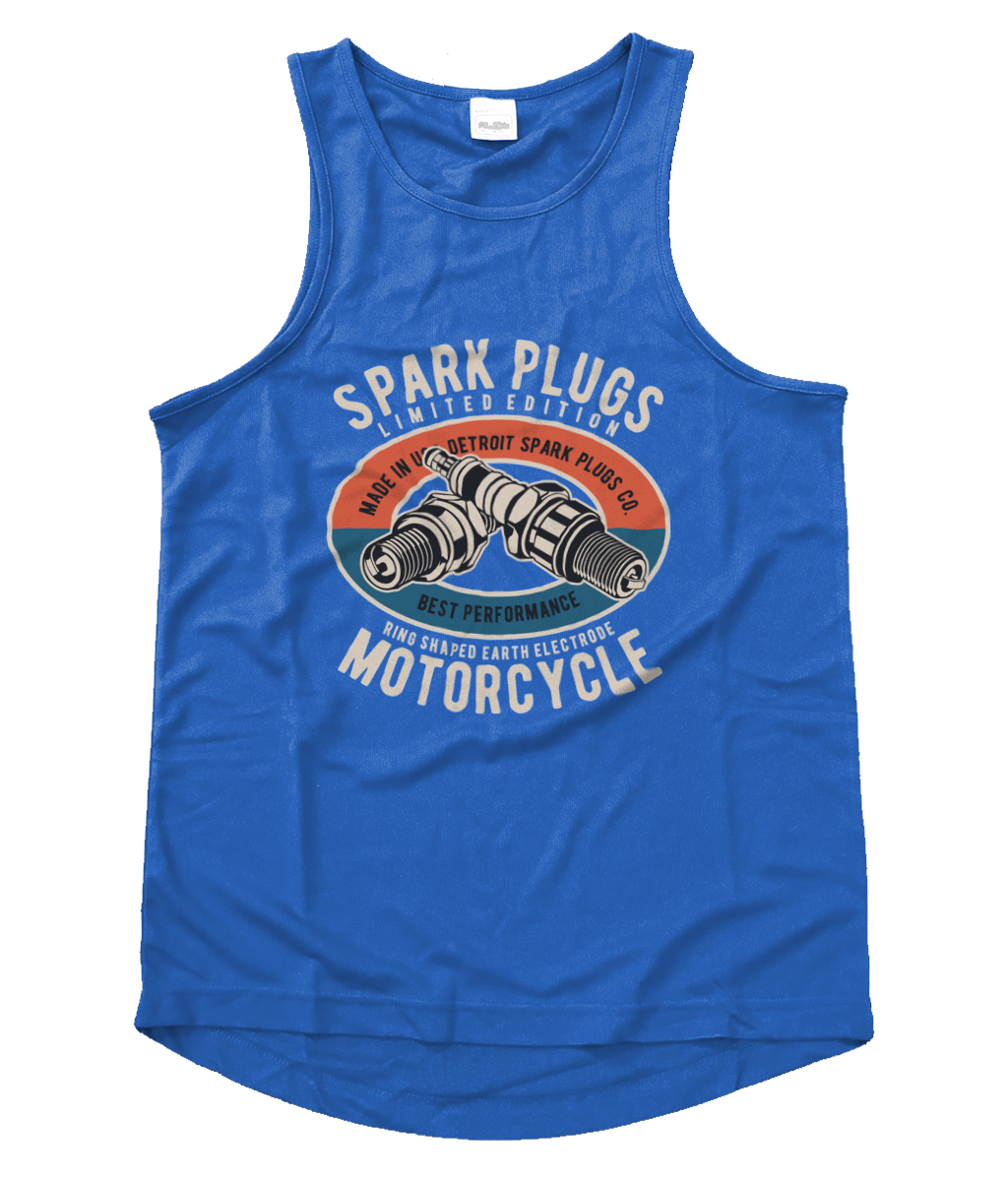Spark Plugs - Men's Cool Vest - Vitesse T-Shirts UK