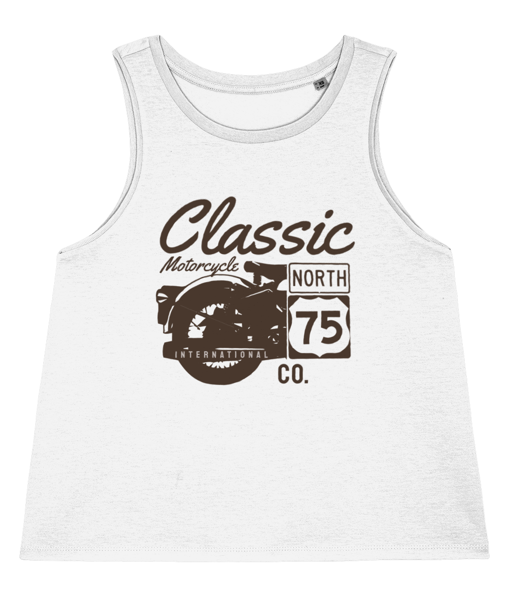 Classic Motorcycle 75 Black - Stella Dancer - Vitesse T-Shirts UK