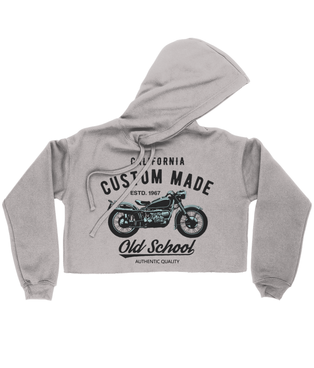 Custom Made - Bella Ladies Cropped Hoodie - Vitesse T-Shirts UK